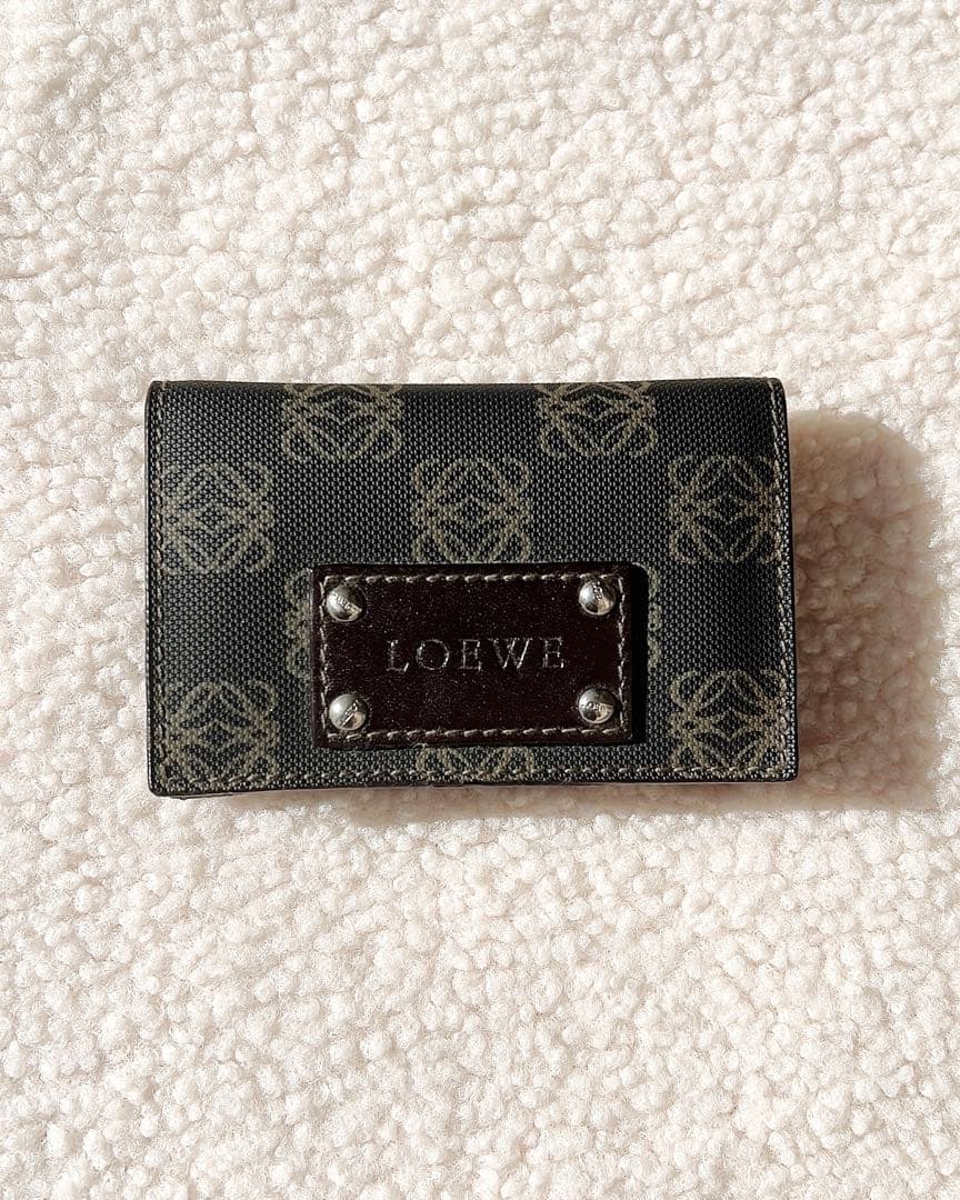 LOEWE ロゴ入り カードケース 名刺入れ