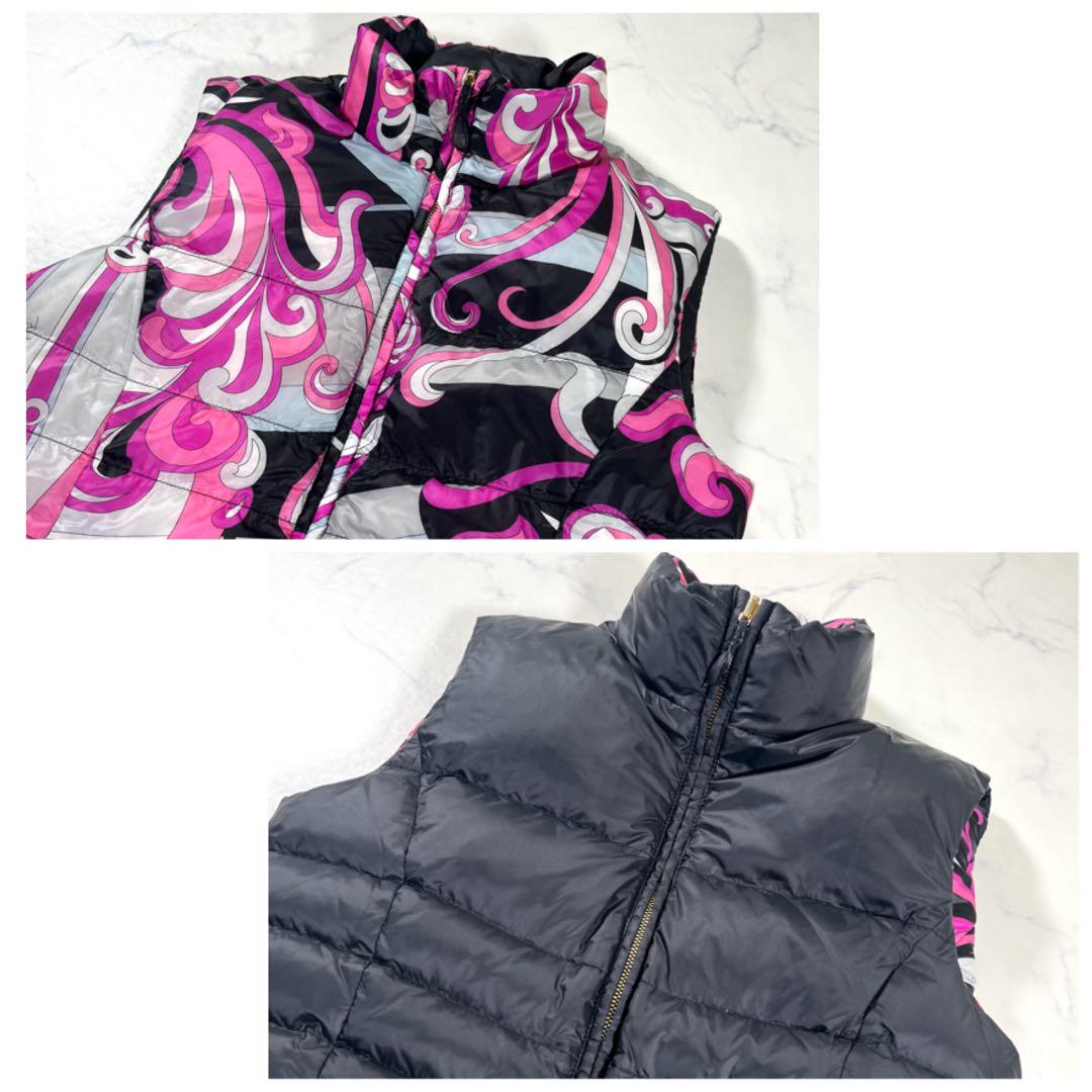 【極美品】EMILIO PUCCI エミリオプッチ ダウンベスト リバーシブル 画像3