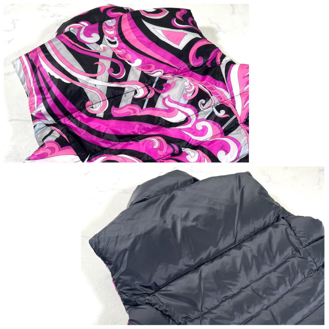 【極美品】EMILIO PUCCI エミリオプッチ ダウンベスト リバーシブル 画像5