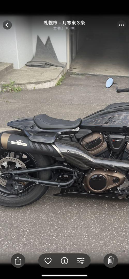 ハーレースポーツスターS用ジギル&ハイド3段階可変式マフラー