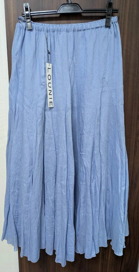 LOUNIE ロングスカート ライトブルー 38号タグ付き新品 LOUNIE ロングスカート ライトブルー 38号タグ付き新品