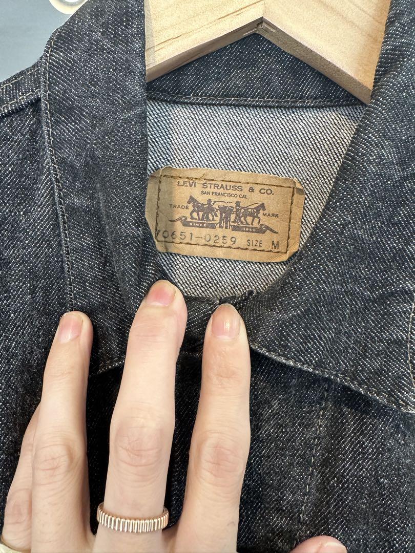 Levi's デニムジャケット　70505-0213 先染めブラック　短丈　38 1980s Levi's 70505 - 0213 Made in USA / リーバイス デニム