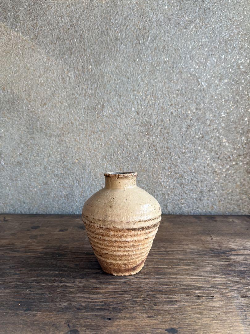磁州窯　宋代　珍しい　大根瓶　白磁壺　　花器　李朝　高麗　土器