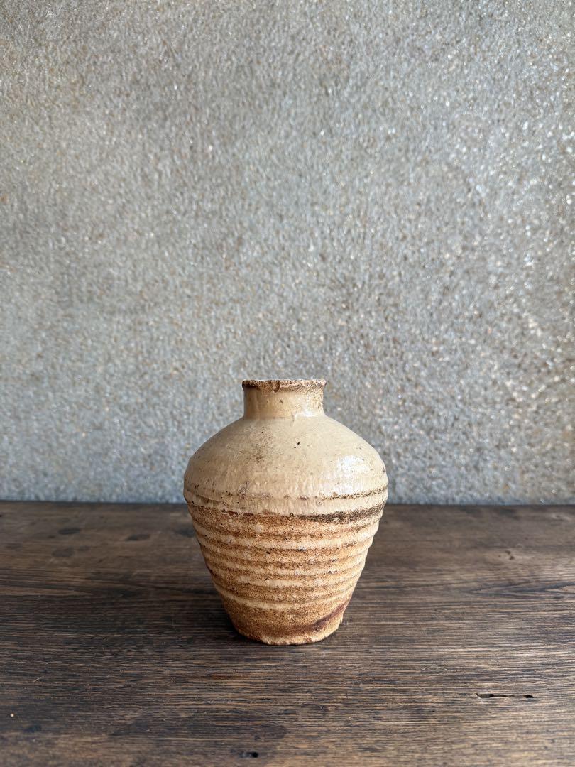 磁州窯　宋代　珍しい　大根瓶　白磁壺　　花器　李朝　高麗　土器
