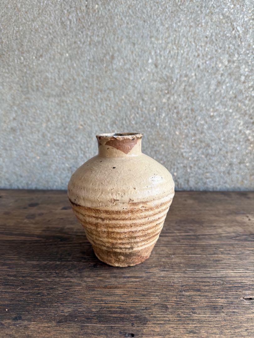 磁州窯　宋代　珍しい　大根瓶　白磁壺　　花器　李朝　高麗　土器