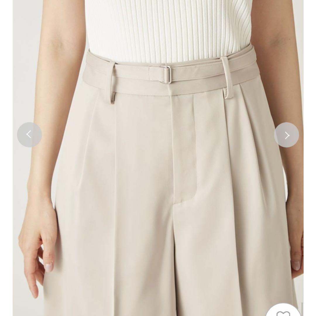 新品タグ付❤️FRAYI.Dフレイアイディー　ダブルサテンショートパンツ　ベージュ