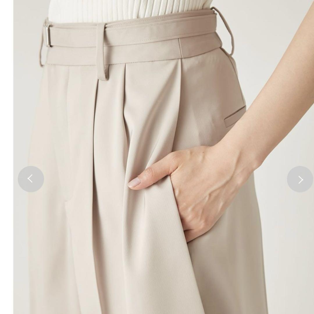 新品タグ付❤️FRAYI.Dフレイアイディー　ダブルサテンショートパンツ　ベージュ