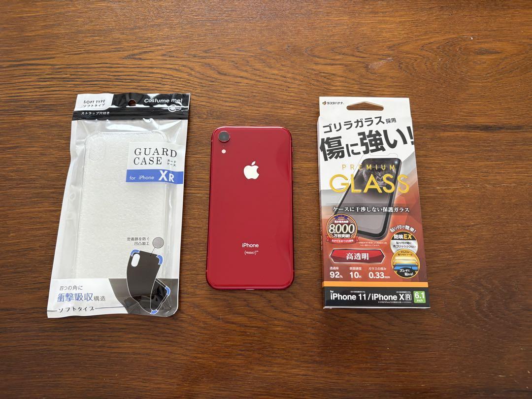 iPhone XR 64GB レッド　SIMフリー　動作確認済
