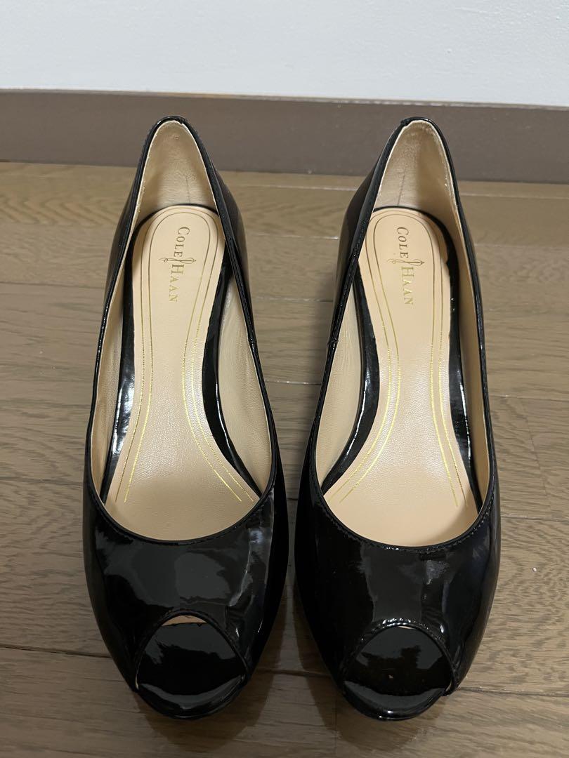 コールハーンDRADO PLATFORM PUMP:BLACK PATE