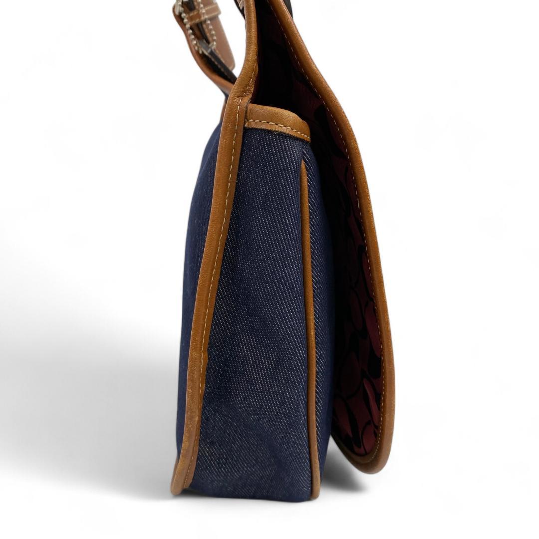 【美品】COACH コーチ デニム ショルダーバッグ 6867 【美品】COACH コーチ デニム ショルダーバッグ 6867