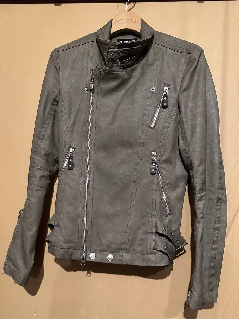 希少 TORNADO MART ミラーコーティングライダースジャケット Mサイズ 希少 TORNADO MART ミラーコーティングライダースジャケット Mサイズ