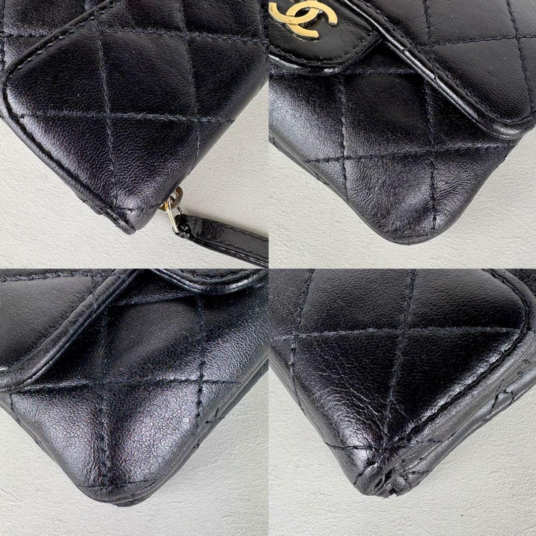 CHANEL シャネル　ラムスキン　財布 コインケース カードケース レア！！CHANEL シャネル ラムスキン コインケース カードケース