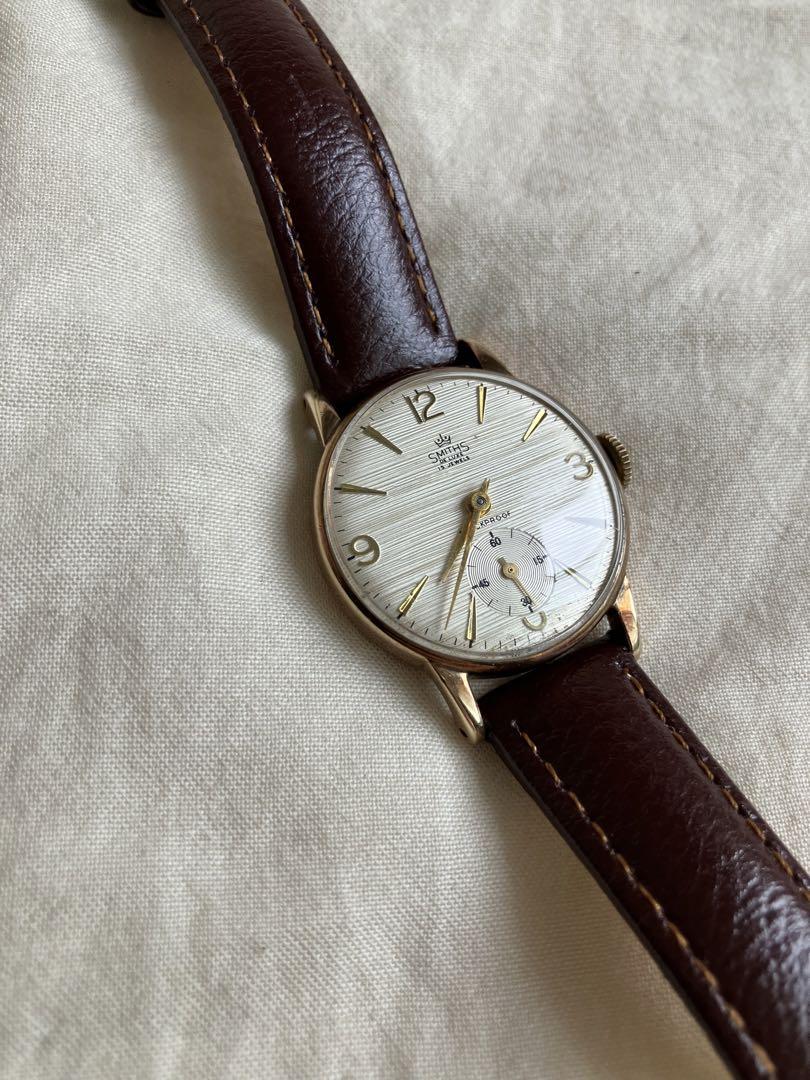 美品 SMITHS DE LUXE 金無垢ヴィンテージ時計 1965年製