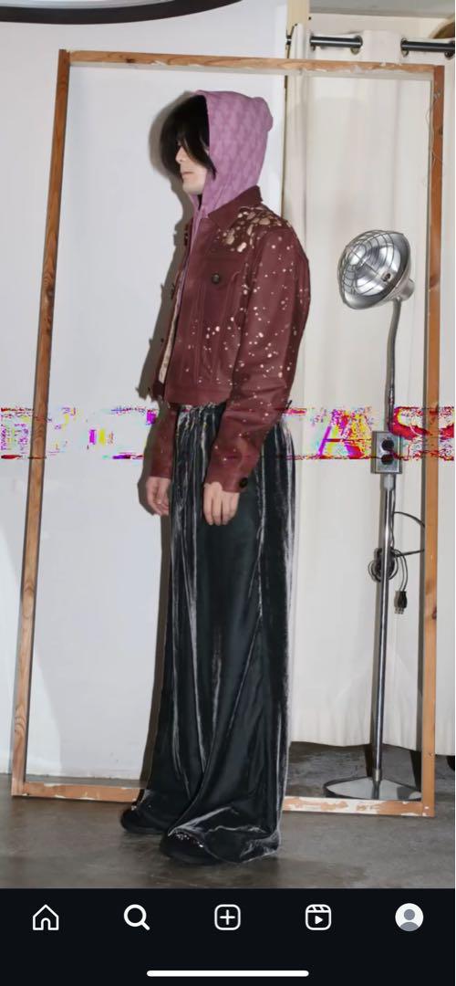 【最安値】MASU 24aw バクテリア レザー トラッカー ジャケット