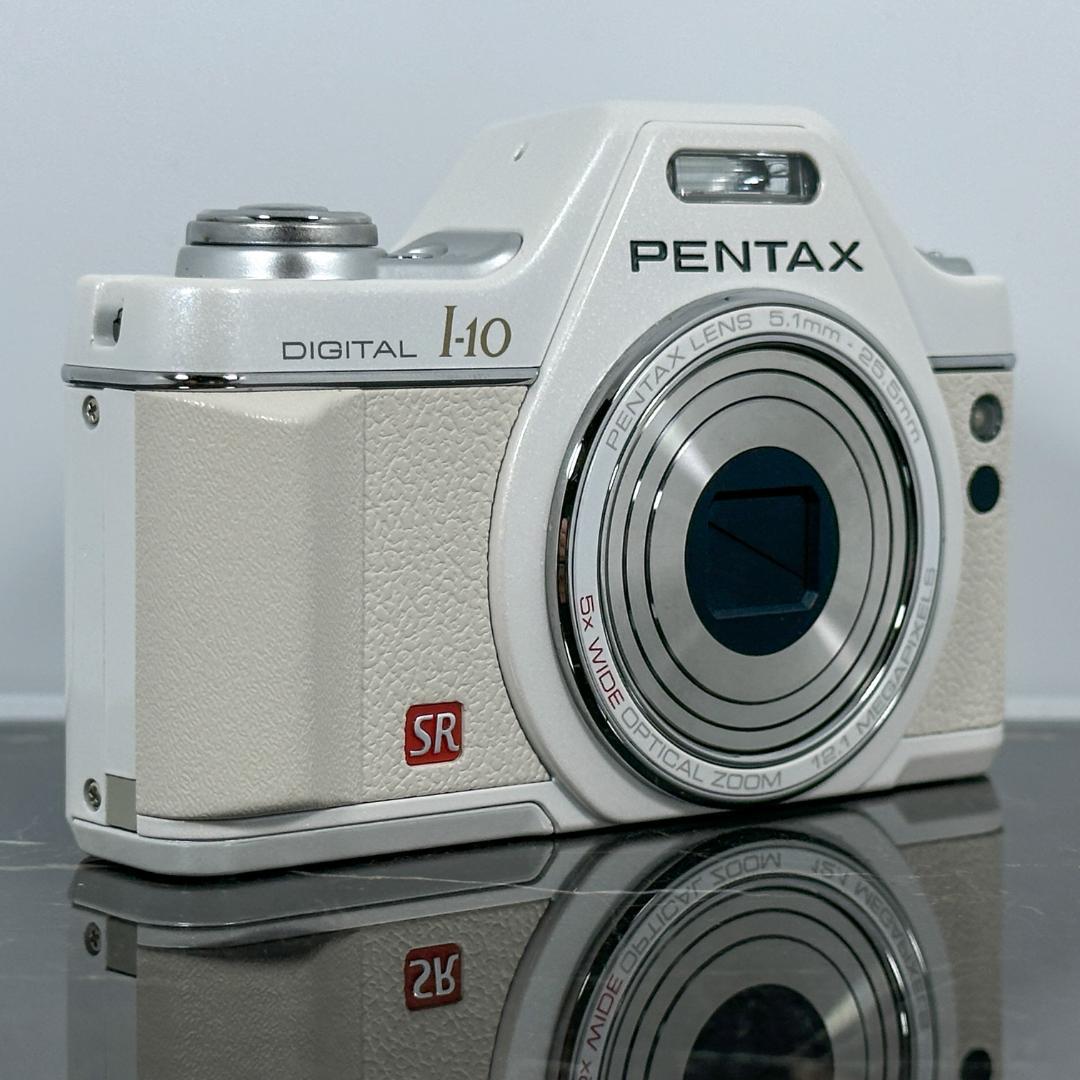 【美品】PENTAX Optio l-10 コンデジ　ホワイト