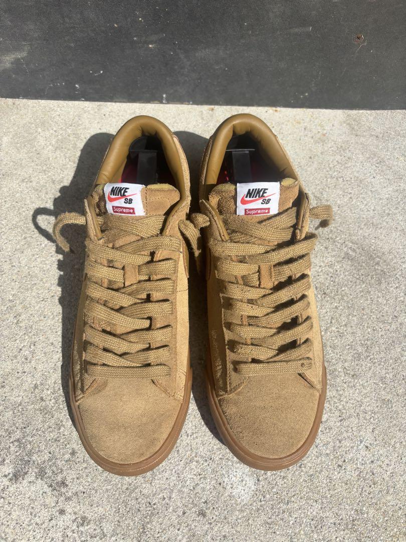 Nike×supreme Blazer Low ブラウン FTW刺繍