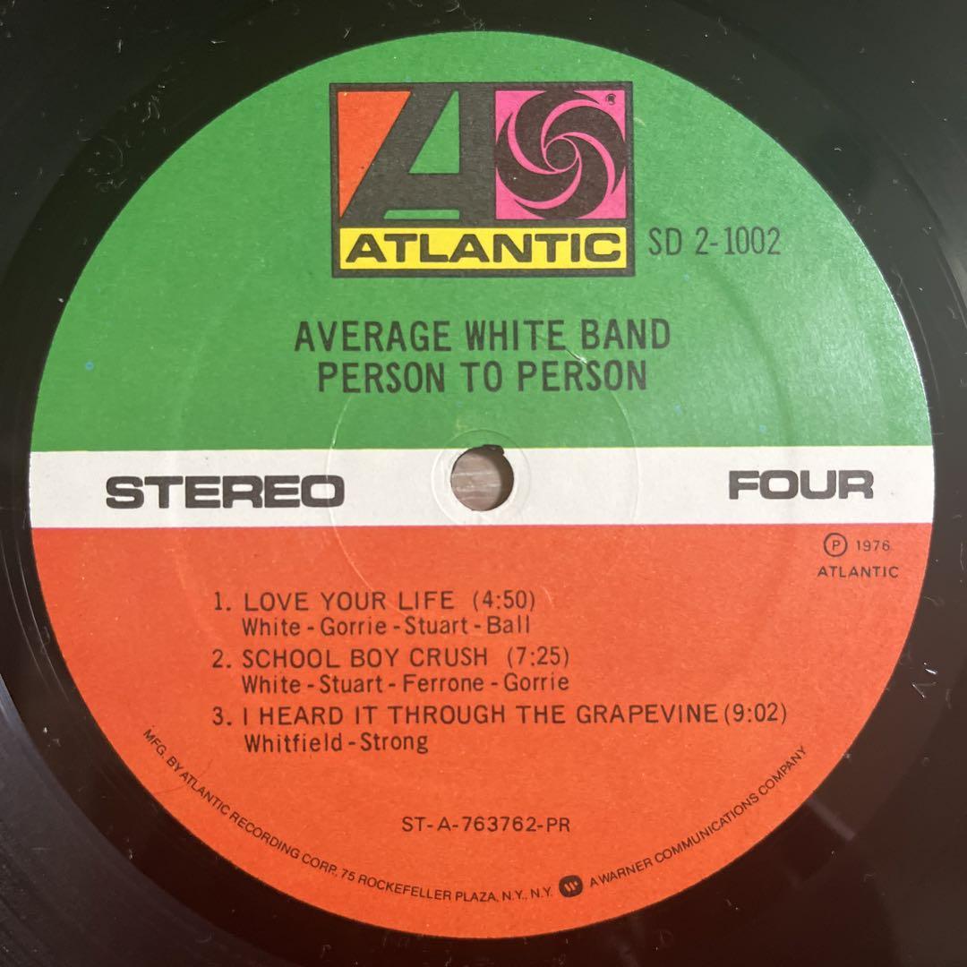 Average White Band 全米No.1 Live盤 レコード