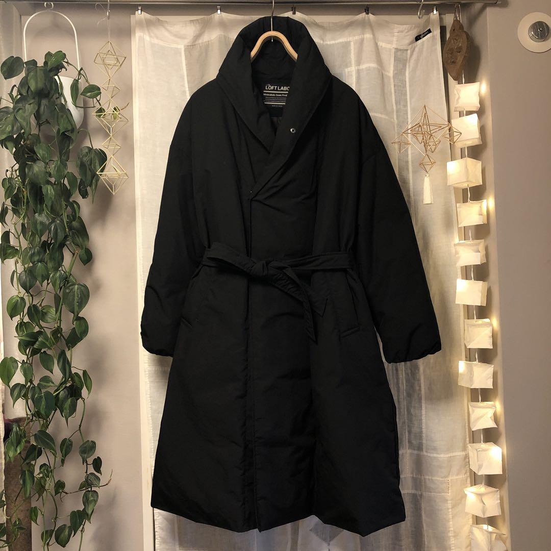 TheLoftLABO×kawadafeather ダウンコート　黒