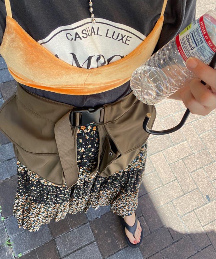 sanself ナイロンベルト ボディバッグ カーキ サンセルフ グリーン
