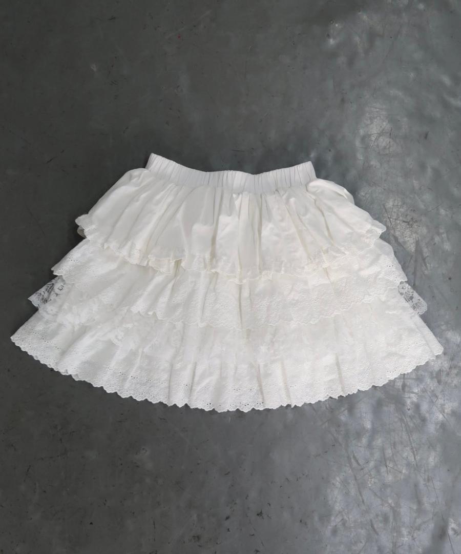 新品 Treaturself Floral cotton mini skirt