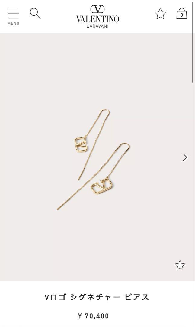 VALENTINO Vロゴシグネチャーピアス
