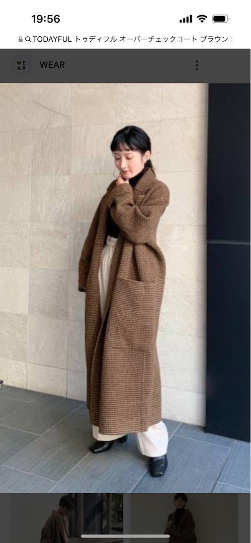 TODAYFUL トゥディフル オーバーチェックコート