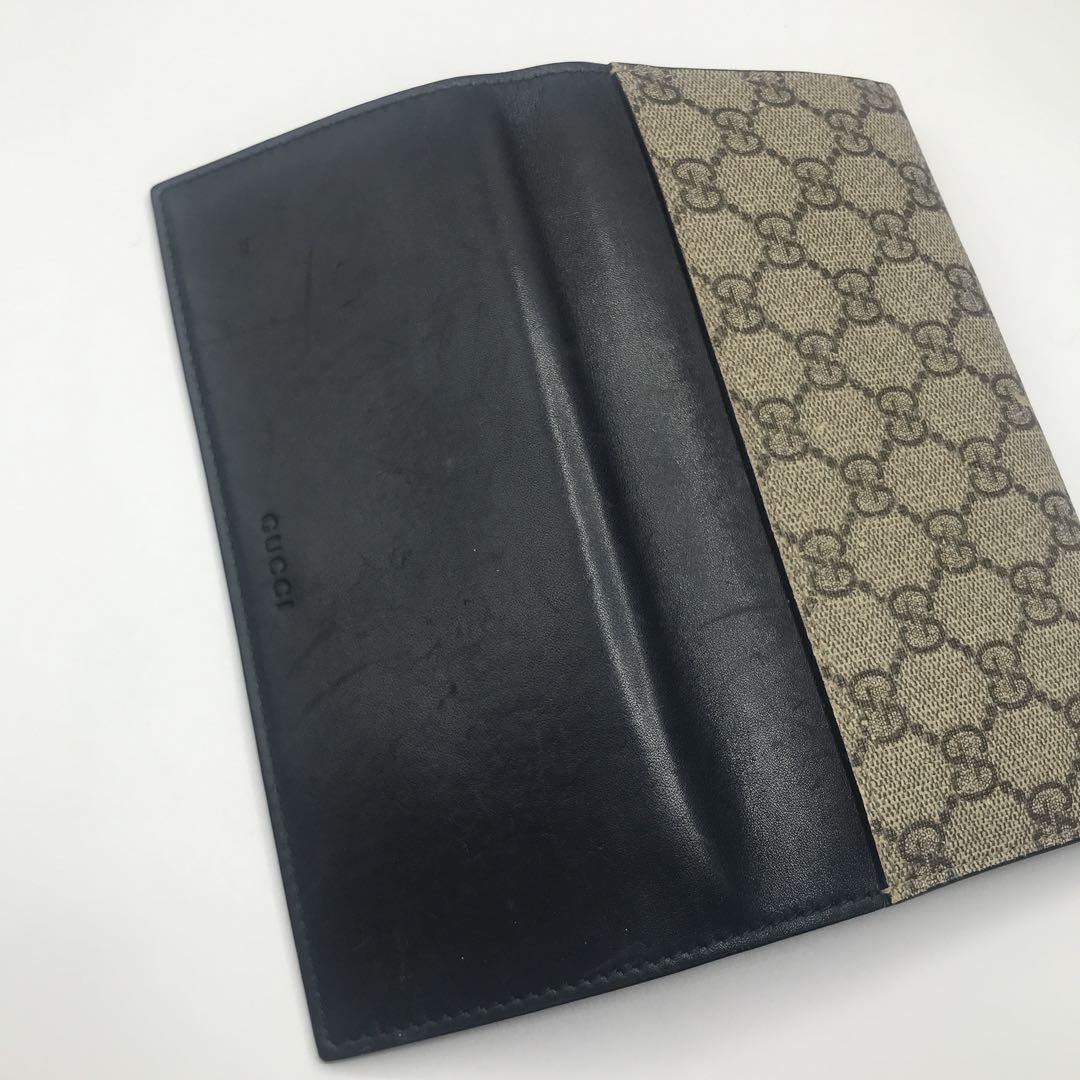 GUCCI グッチ 長財布 メンズ　GG スプリーム レザー　pvc