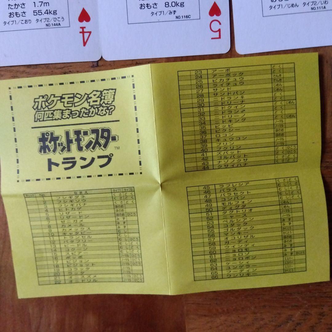 ポケットモンスター25年前のトランプ　ピカチュウバージョン　未使用品