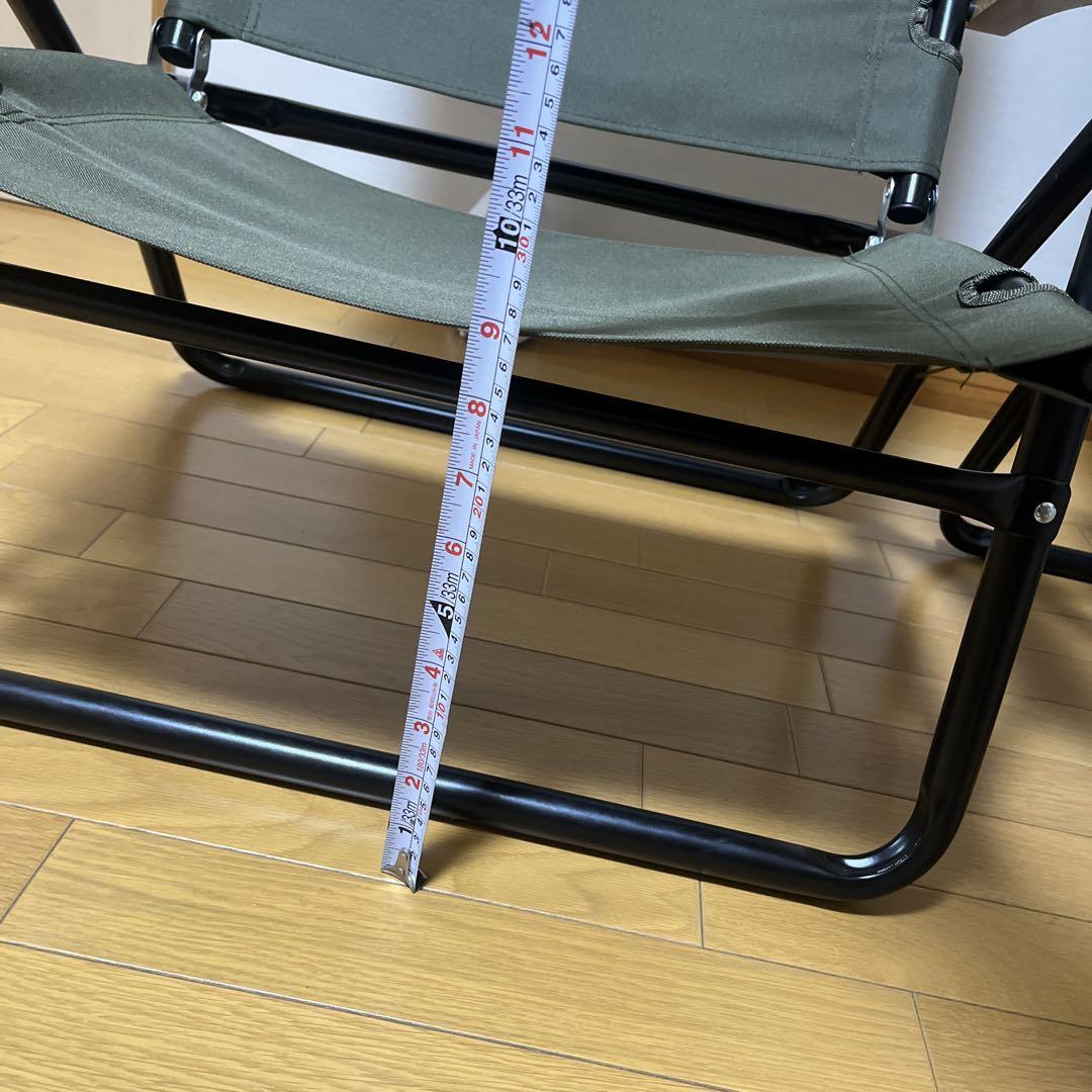 オリーブグリーン 折りたたみチェアセット 2脚