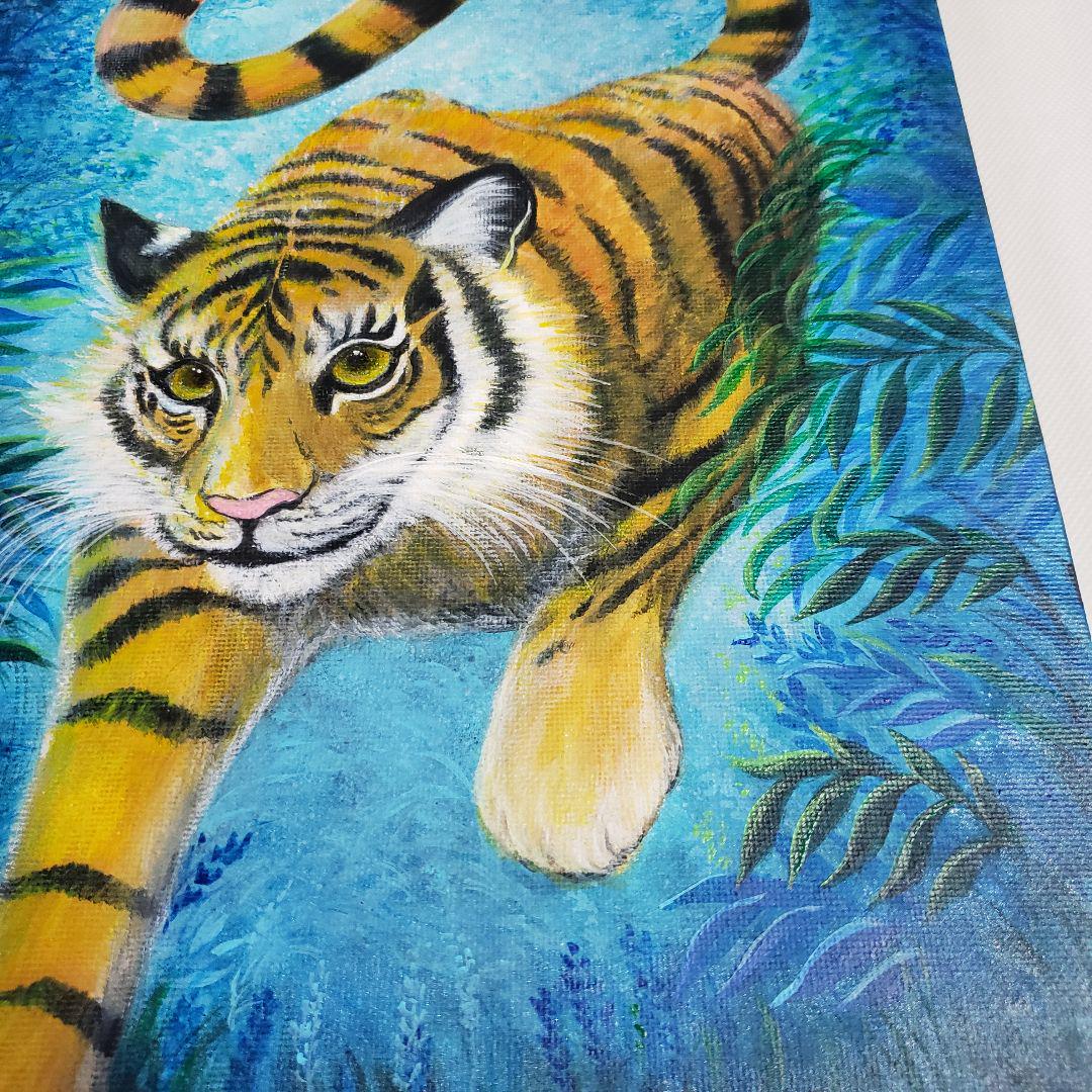 No.469 虎 虎の絵 風景画 絵画 開運絵画