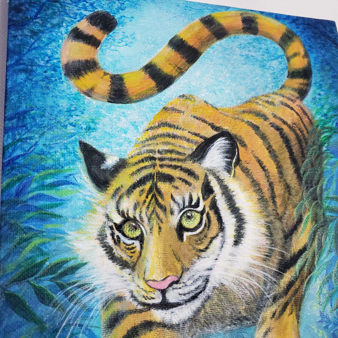No.469 虎 虎の絵 風景画 絵画 開運絵画