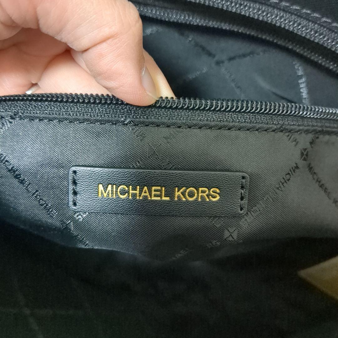 【タグ付き新品】MICHAEL KORS ブラック レザー トートバッグ