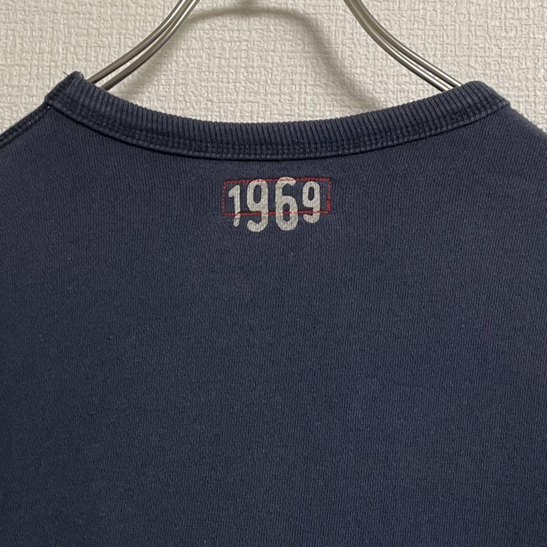 小松菜奈着用 OLD GAP 小文字ロゴ スウェット ネイビー メンズM相当