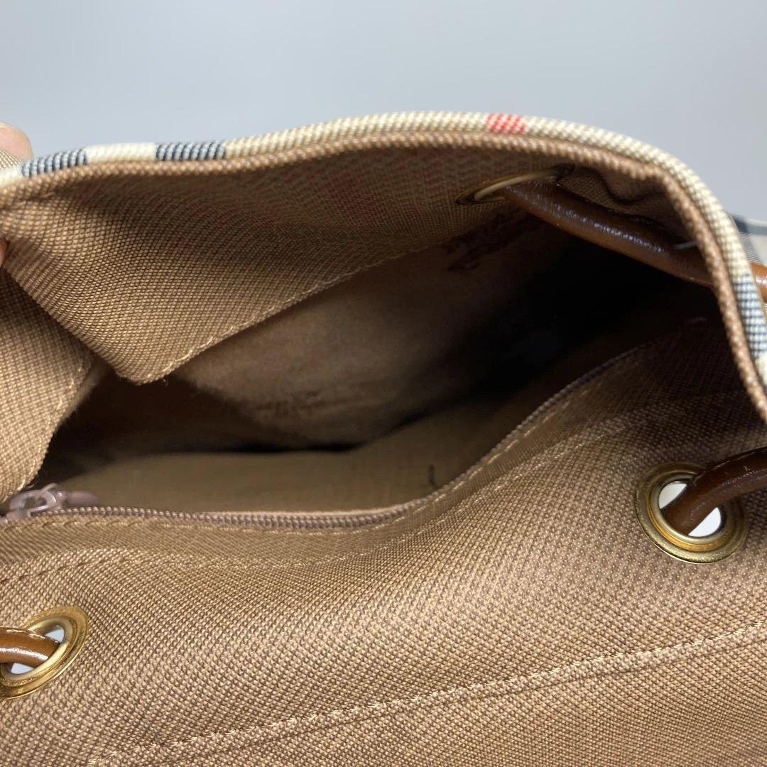 【希少】 Burberry バーバリー リュック ノバチェック シャドーホース