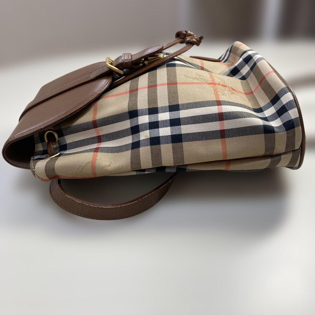 【希少】 Burberry バーバリー リュック ノバチェック シャドーホース
