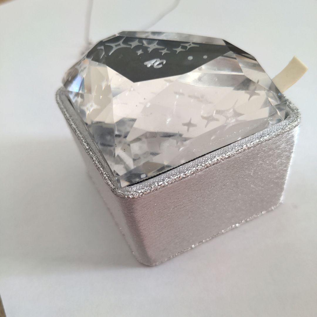4℃ しずくモチーフ ダイヤモンドネックレス 箱付き クリスタル