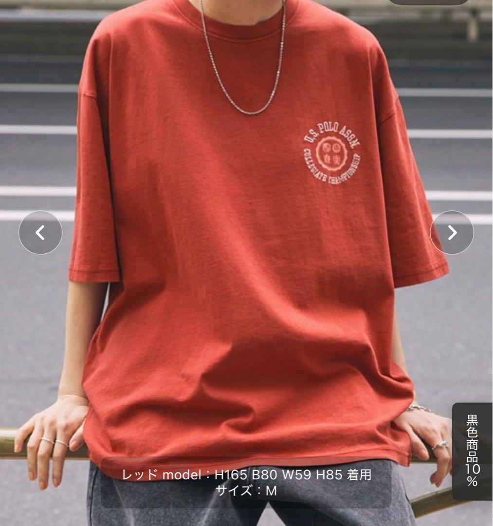 未使用！U.S. POLO ASSN. レッド Tシャツ M - メルカリ