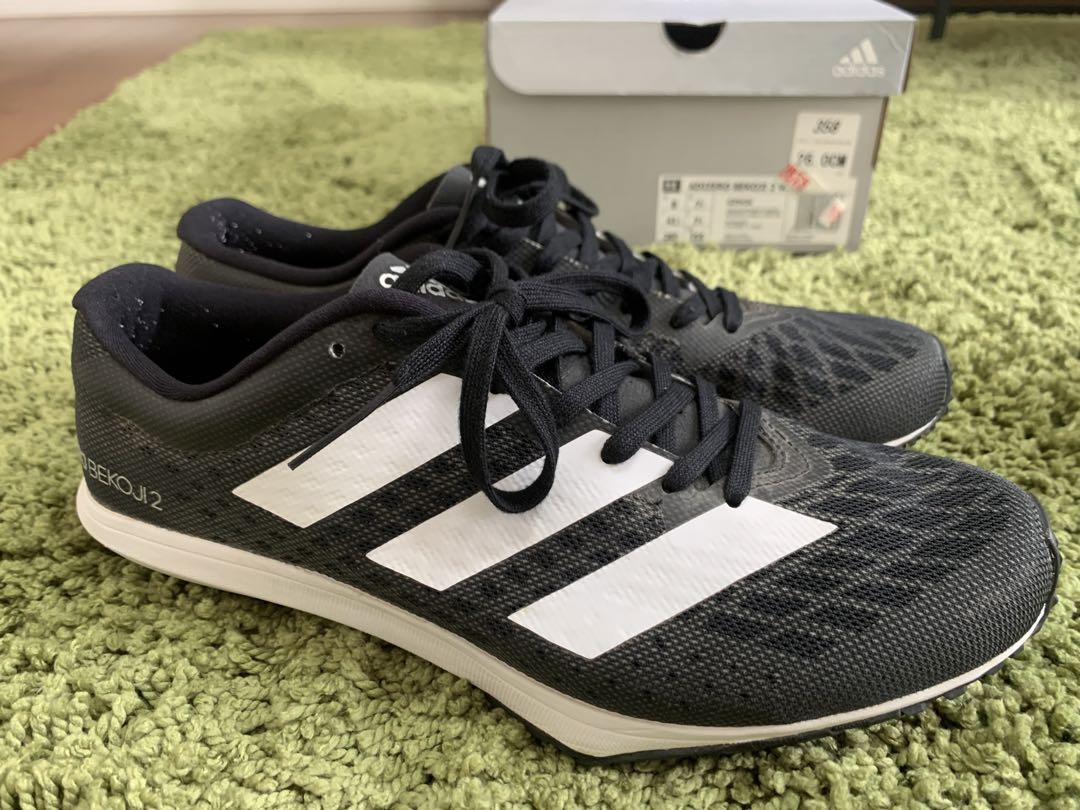 adidas ADIZERO ランニングシューズ 黒　26.0