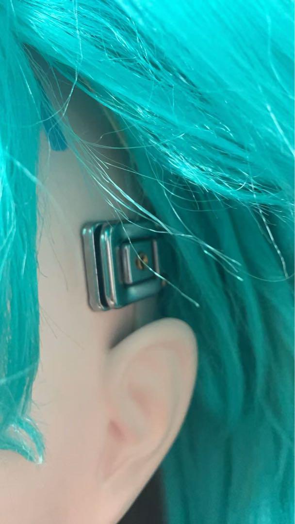 在庫あり 全頭面 初音ミク 着ぐるみ マスク 鍵つき コスプレ