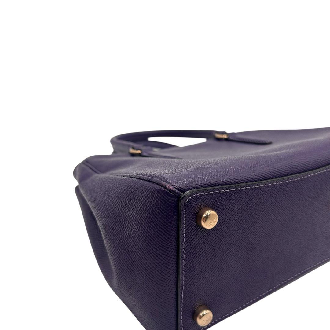 COACH　コーチ　ショルダーバッグ　2way　レザー　ゴールドロゴ　斜め掛け◎
