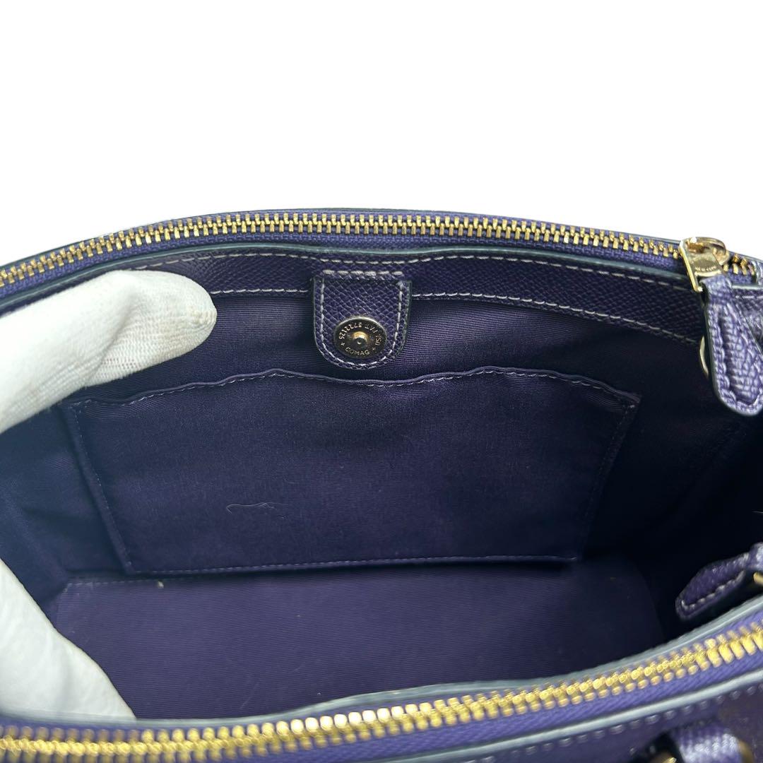COACH　コーチ　ショルダーバッグ　2way　レザー　ゴールドロゴ　斜め掛け◎
