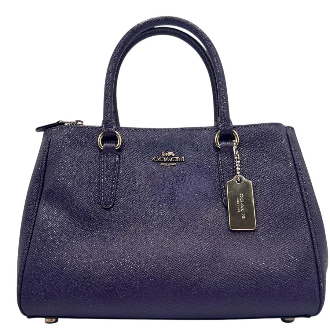 COACH　コーチ　ショルダーバッグ　2way　レザー　ゴールドロゴ　斜め掛け◎