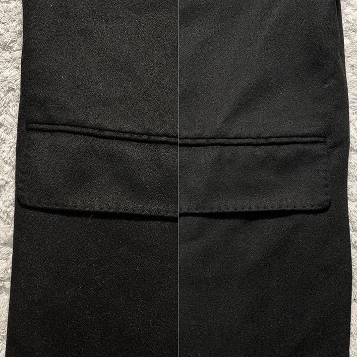 100%新品新品 美品 カシミヤ100 ダブルチェスターコート ロング丈 黒 メンズL相当 g7Na8-m64632721000 在庫お得