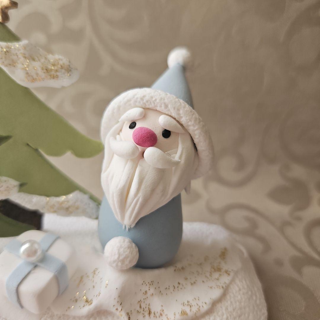 クリスマスサンタクロースブルー