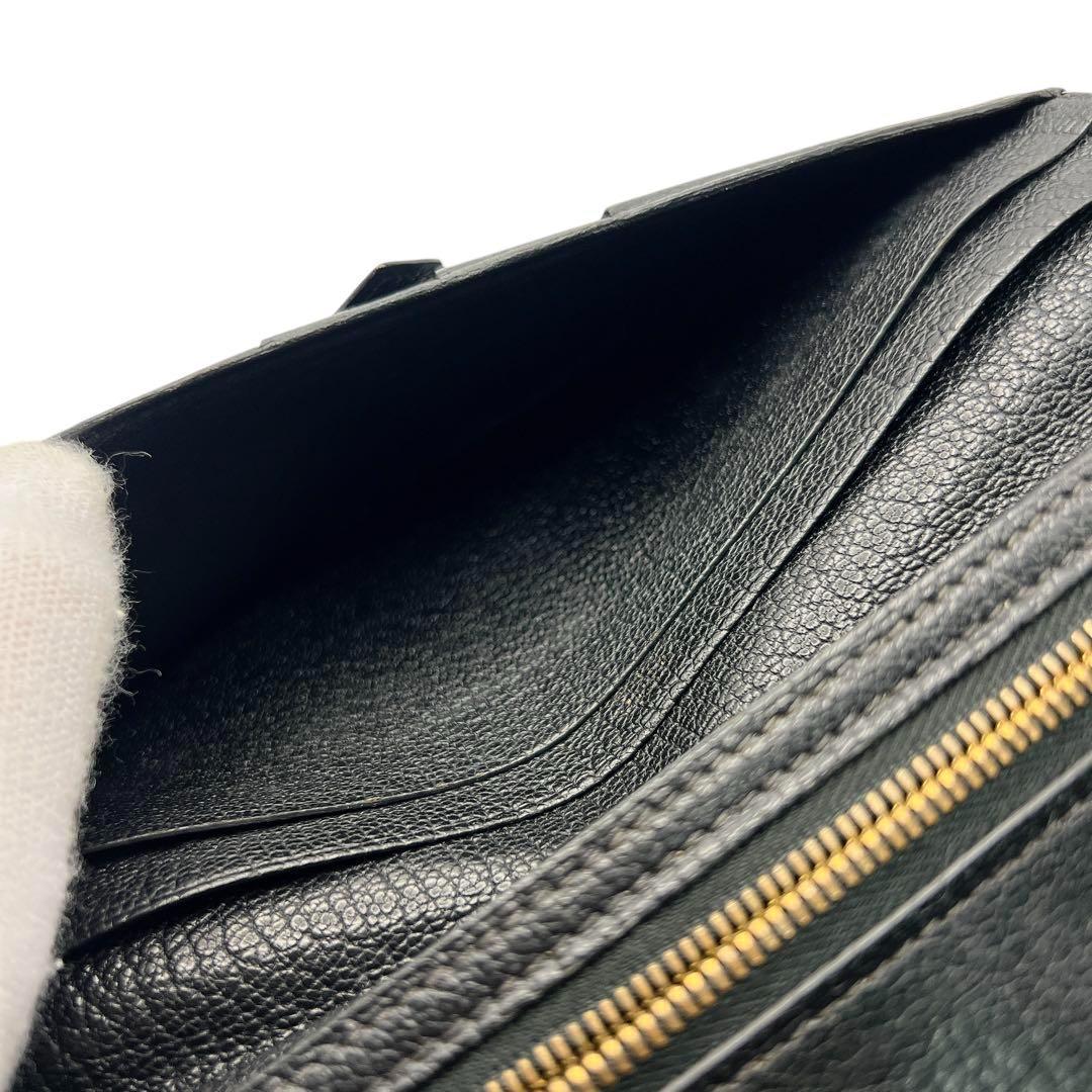 専用HERMES ベアン ゴールド金具 ブラック 長財布 6767.