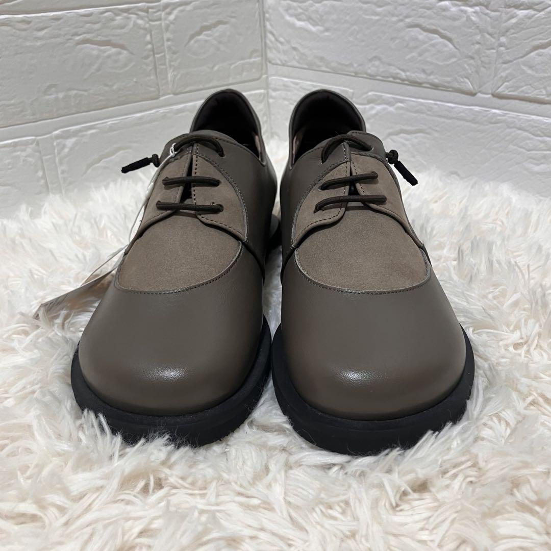 ✨未使用品✨慈雨 センソユニコ レザー シューズ(22.5㎝)切り替え ブラウン