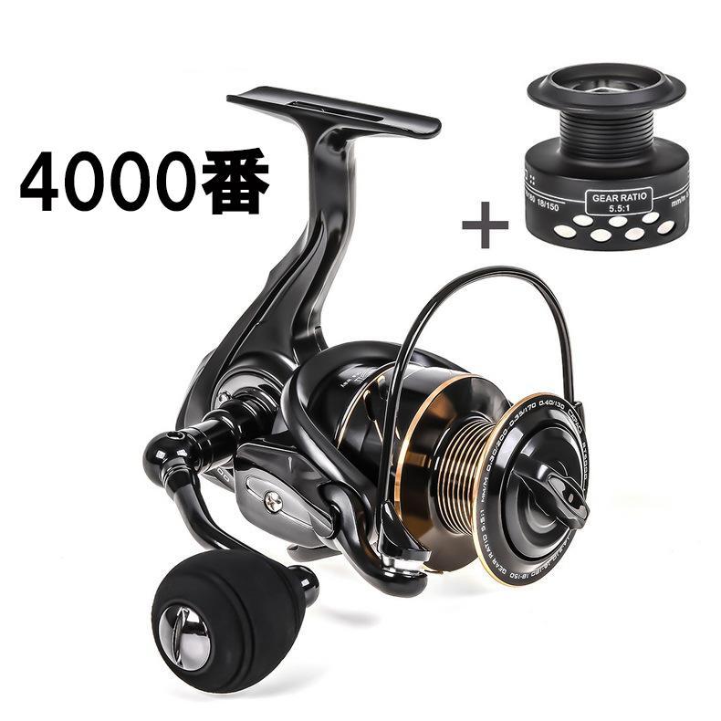 日本入荷 送料無料 スピニングリール 4000番 釣り 5 5 1 替えスプール付き 激安 販売オンライン Aqptuning Com