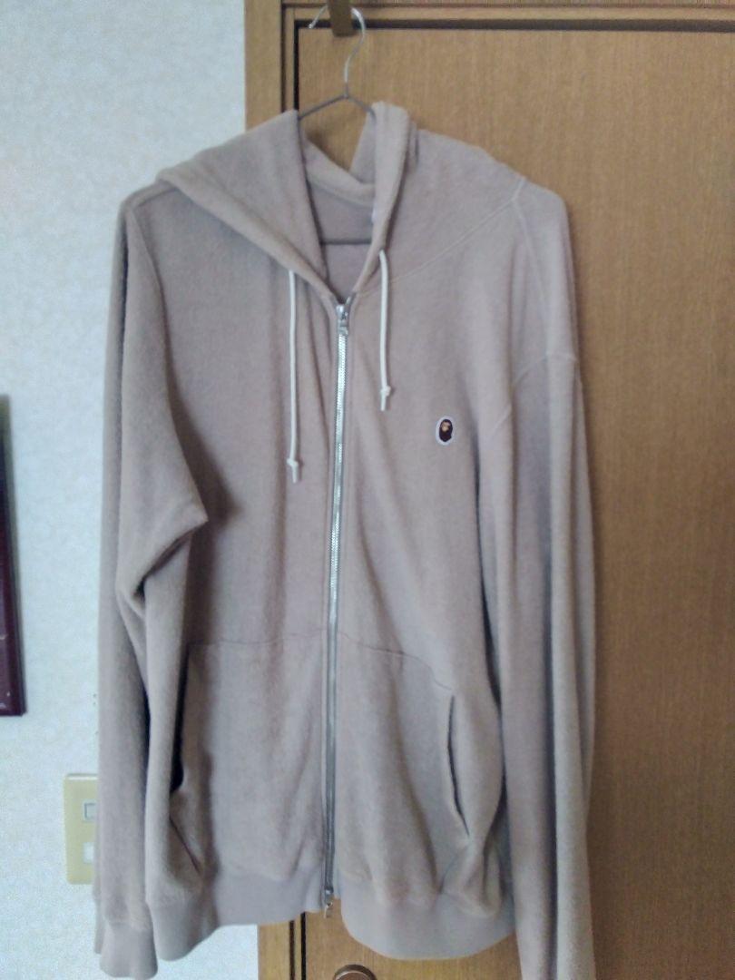 A Bathing Ape ベージュ フルジップパーカー Lサイズ