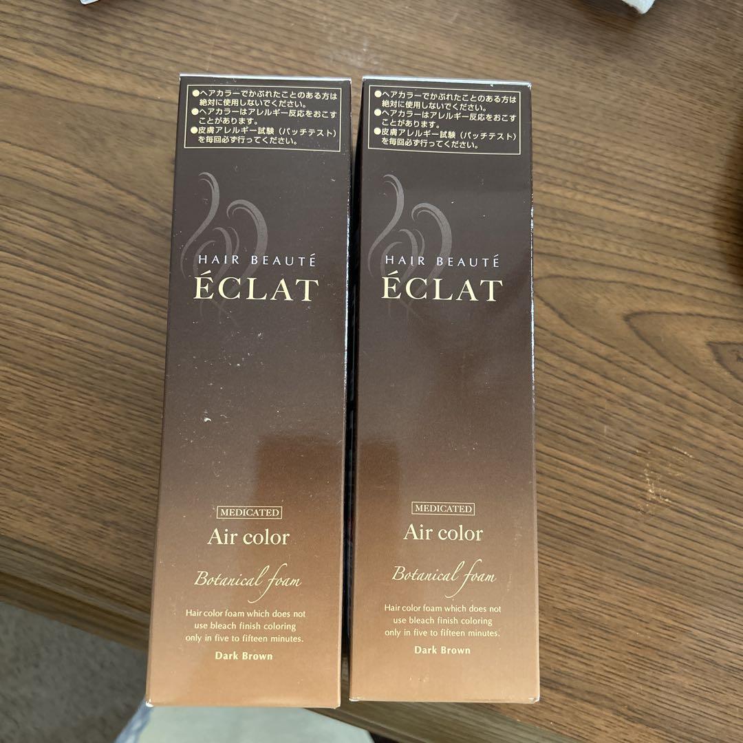 ÉCLAT エアカラー ダークブラウン 150g 2本セット