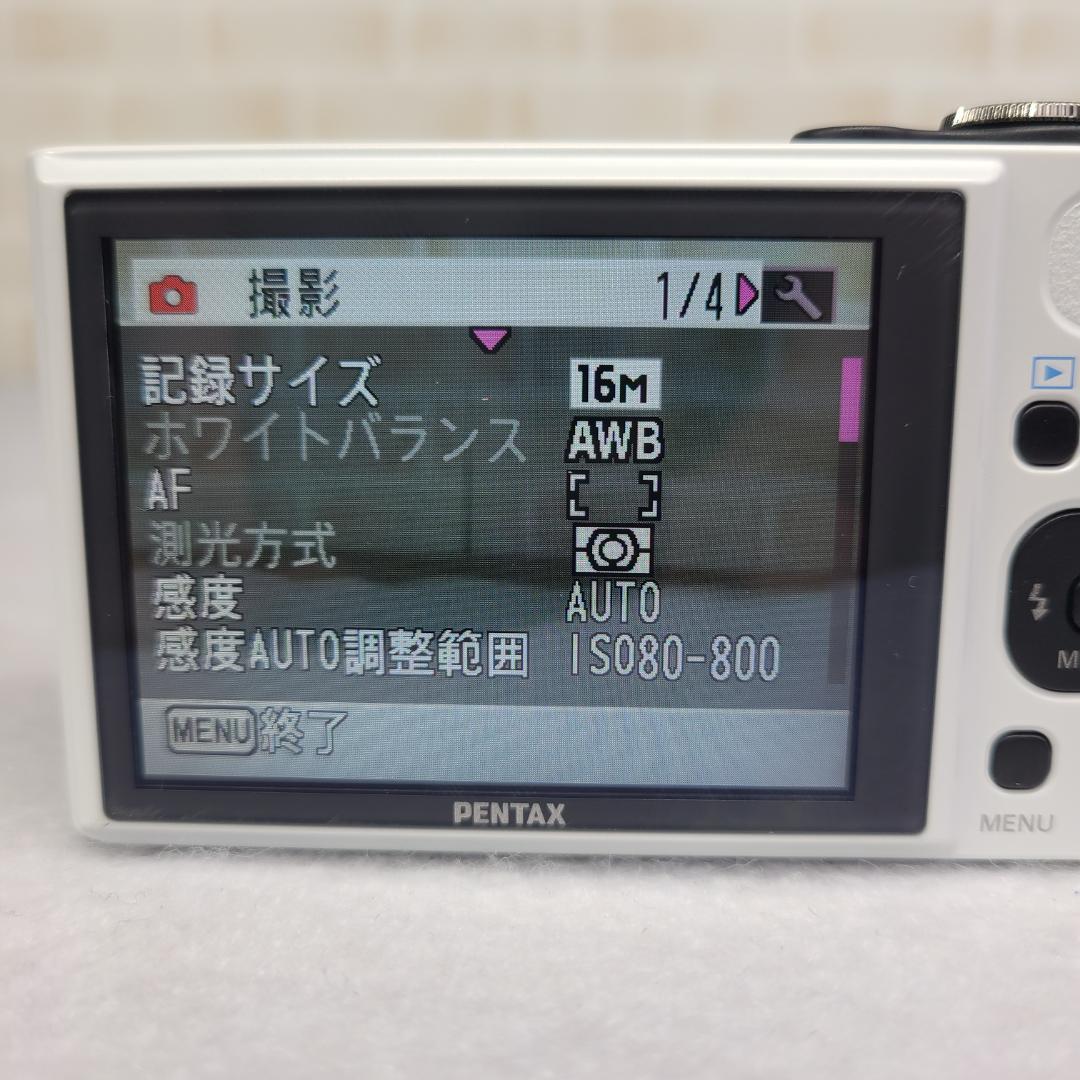 PENTAX デジカメ Optio RZ18 ホワイト コンデジ SDカード付